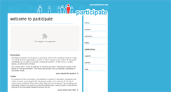 Desktop Screenshot of participateonline.info