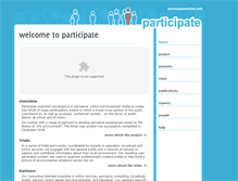 Tablet Screenshot of participateonline.info